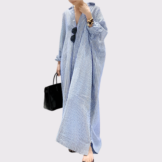 Damen Weit geschnittenes Sommerkleid aus Polyester | Serava