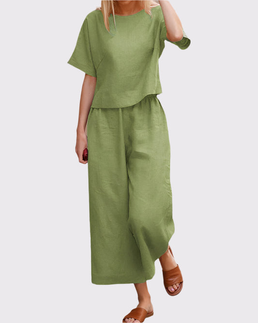 Damen Zweiteiliges Set aus Polyester für Frühling & Sommer | Luresta